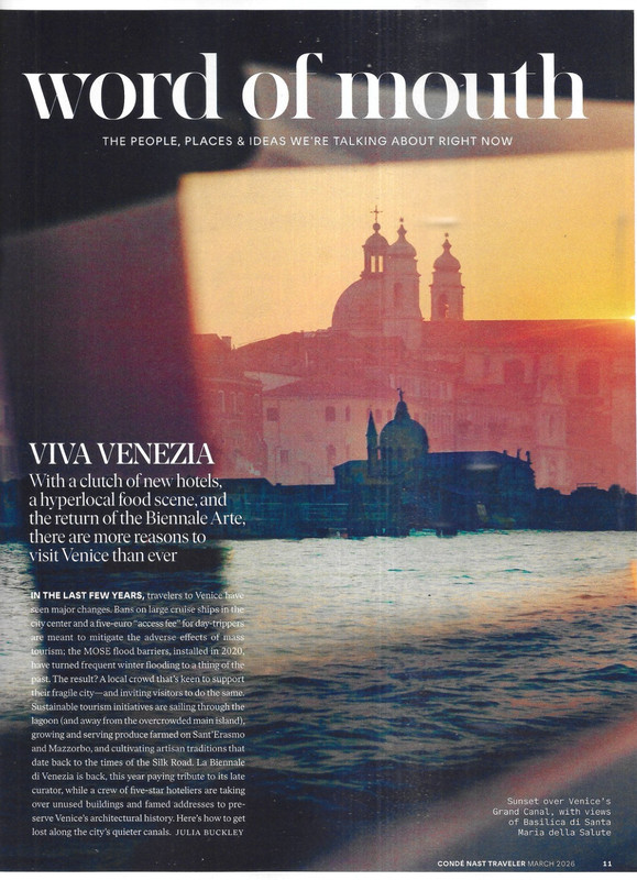 Conde Nast Traveler Magazine Palm Springs Switzerland Hokkaido Venice Aspen 2026 gallery
