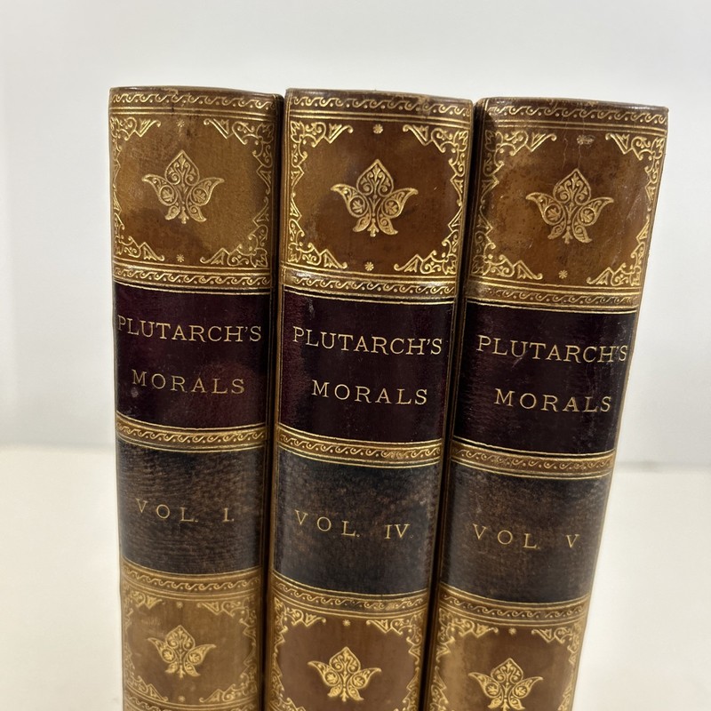 Plutarch's Morals Volume 1, 4-5 - 1883 Antique Hardcover Book gallery