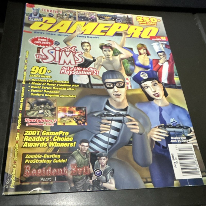 GamePro Magazine July 2002 Issue 166 Resident Evil Sims Illustrated