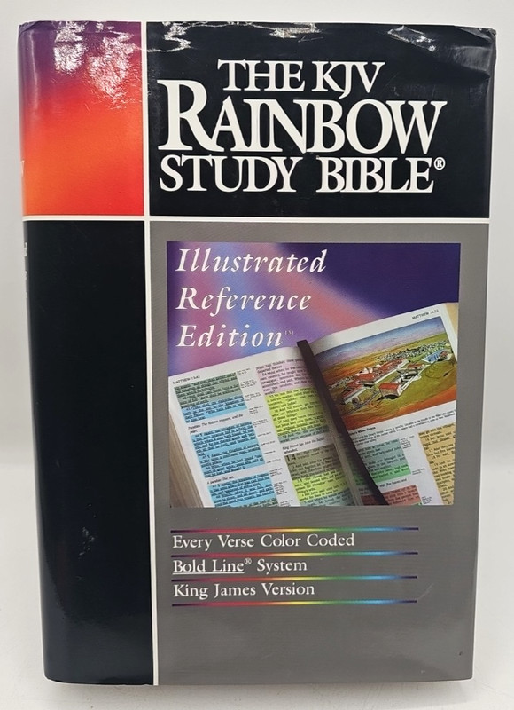 The KJV Rainbow Study Bible Illustrated Reference Edition 2003 Hardcover