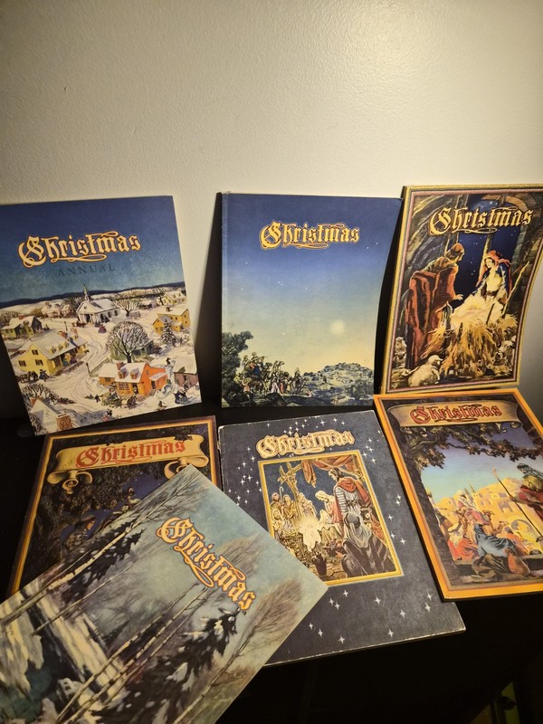 Lot Of 7 Christmas : An American Annual of Christmas Literature and Art Magazine