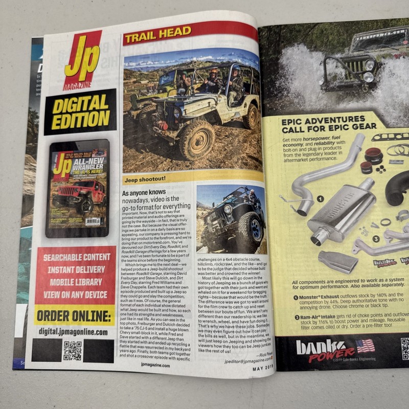 JP Magazine May 2019 Easy DYI Jeep Tech, Vintage Jeep Fun, Rare Military Willys! gallery