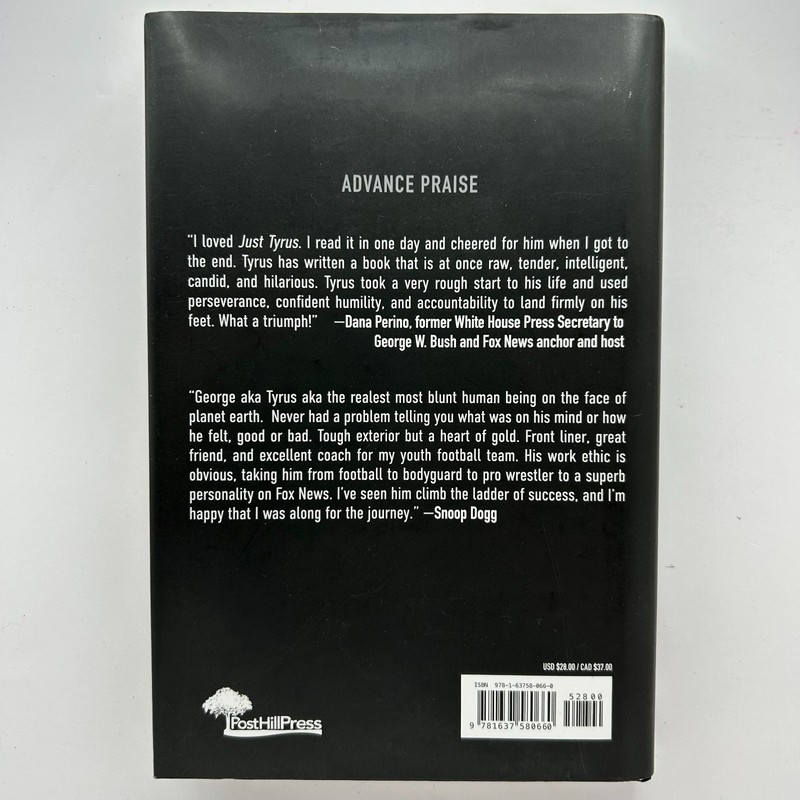 Just Tyrus: A Memoir Hardcover Book by Tyrus 2022 Post Hill Press Like New gallery