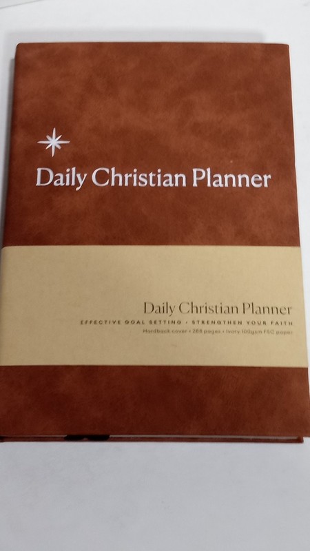 Daily Christian Planner Goal Setting Faith Journal Hardback 288 Pages