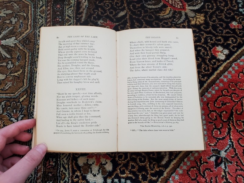 Lady Of The Lake Sir Walter Scott Antique H M Caldwell Hardcover Book gallery