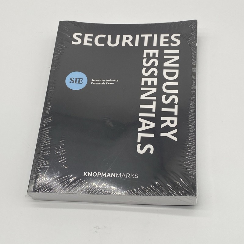 Knopman Marks Securities Industry Essentials Study Guide Exam Prep Book 4th ED