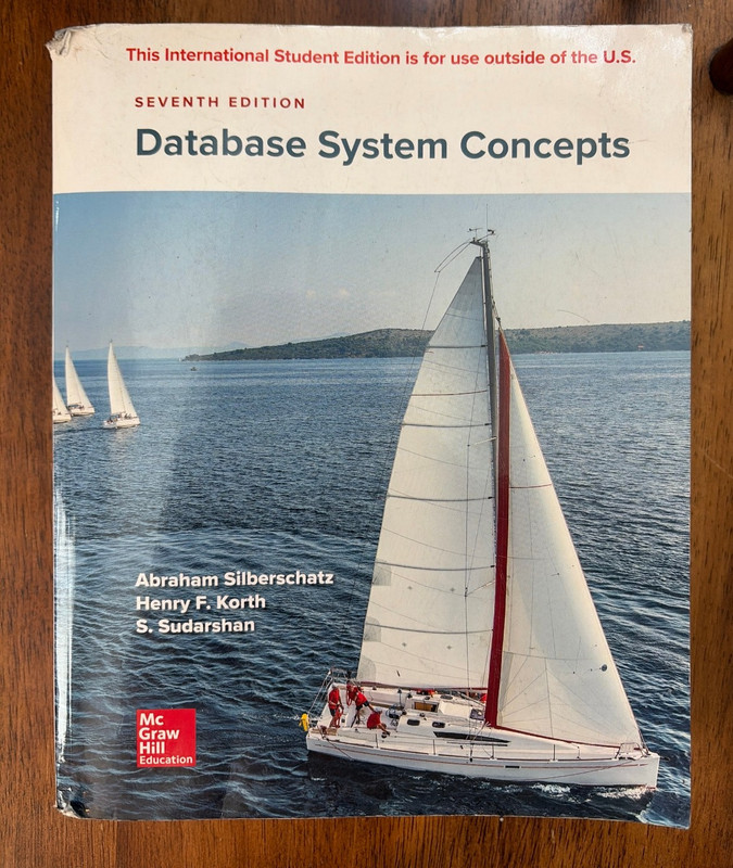 Database System Concepts by Silberschatz International 7th Edition 2020 PB Good
