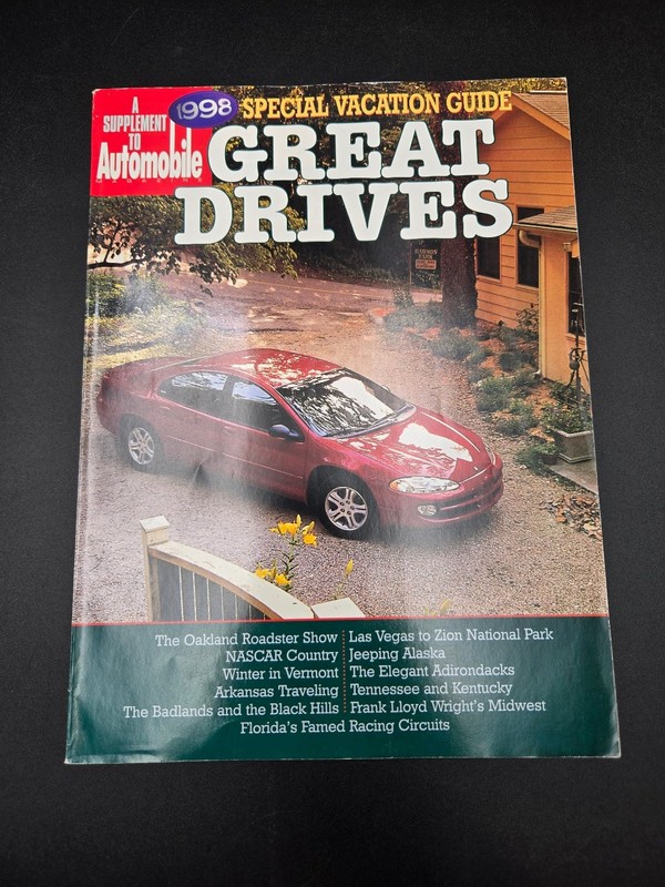 Automobile Magazine 1998 Special Vacation Guide Great Drives Zion Alaska Travel