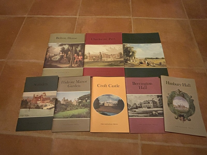 National Trust Paperback Book Vintage LOT x 8 England United Kingdom 80s