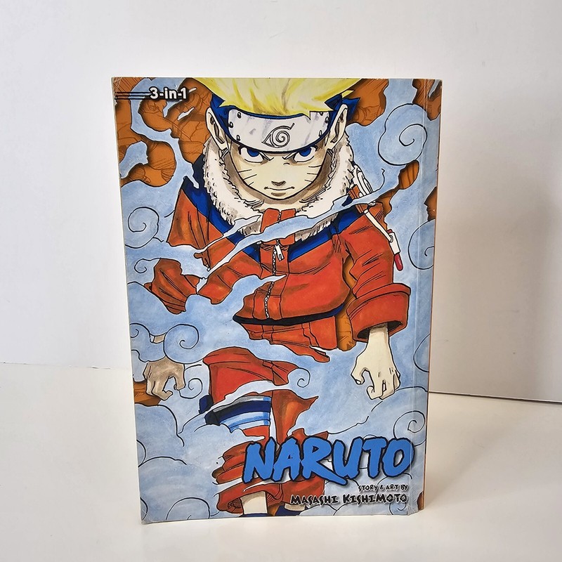 Naruto: 3-in-1 Edition (1-2-3) Volume 1 English Omnibus Manga Shonen Jump Viz