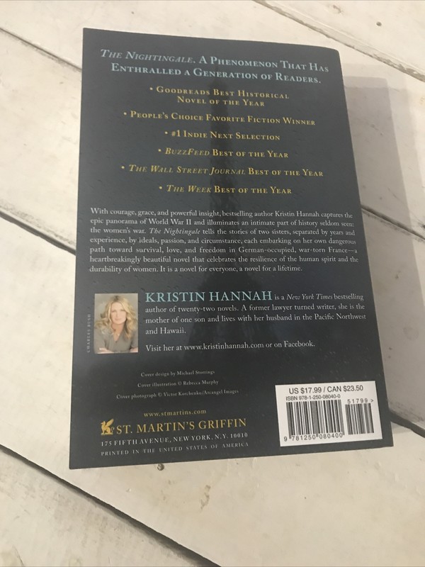 The Nightingale A Novel by Kristin Hannah (2017 Trade Paperback) gallery