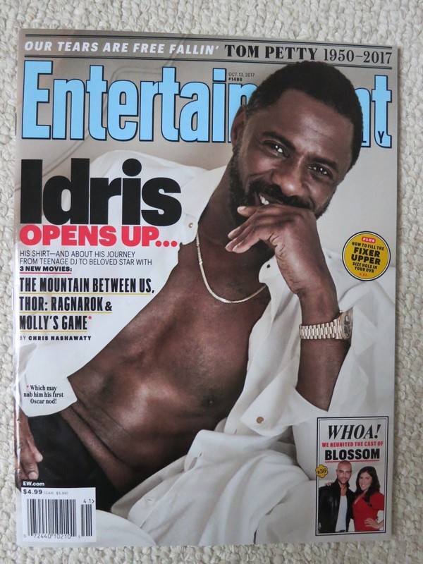 Entertainment Weekly Magazine October 13, 2017 Idris Elba Tom Petty Blossom