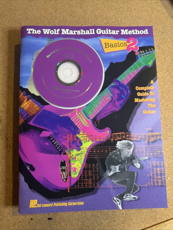 Basics 2 The Wolf Marshall Guitar Method Book Tab With CD 1993 New