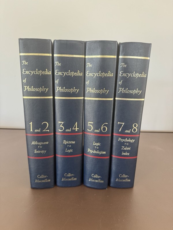 THE ENCYCLOPEDIA OF PHILOSOPHY 1-8 in 4 Vol Set Collier-Macmillan 1972