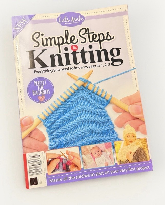 Let’s Make Simple Steps to Knitting Issue #103 Beginner Guide Book Free Ship gallery