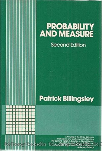 PROBABILITY AND MEASURE (WILEY SERIES IN PROBABILITY AND By Patrick Billingsley