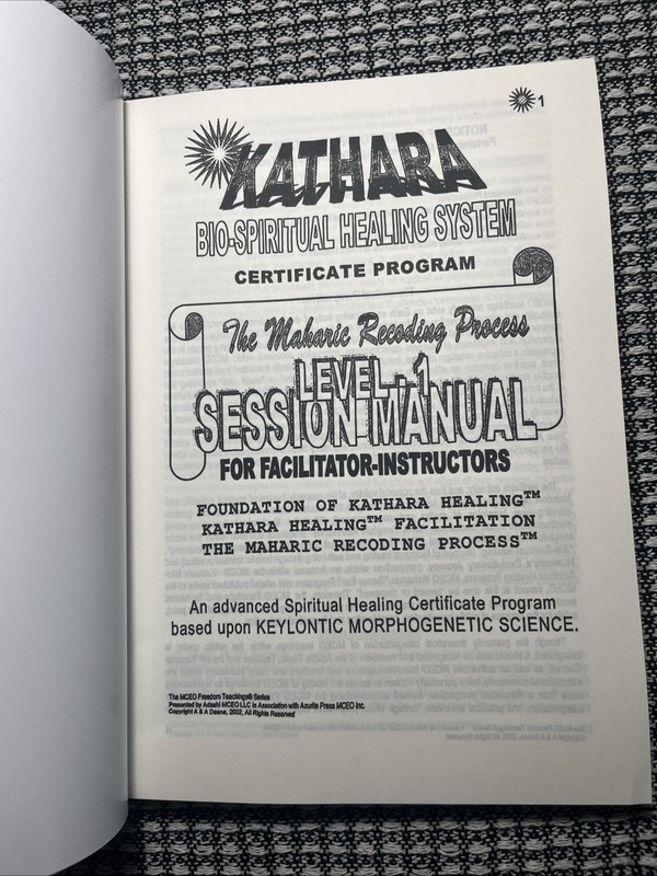 Ashayana Deane,Kathara bio-spiritual healing system, Level 1 Certificate Reprint gallery