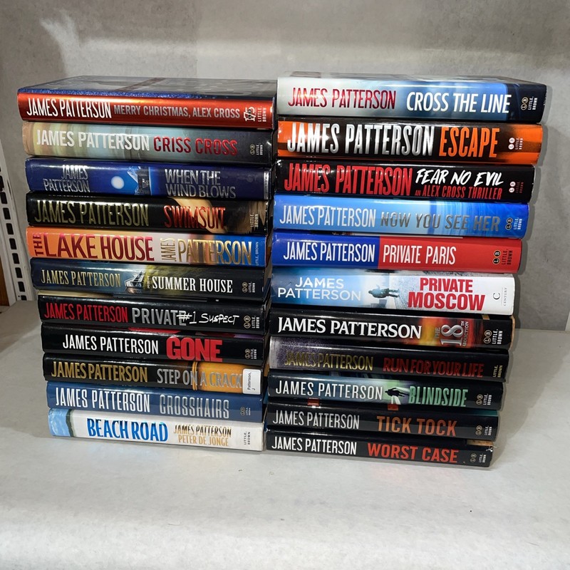 JAMES PATTERSON Mixed Lot of 22 Alex Cross Women’s Murder Club Hardcover Books