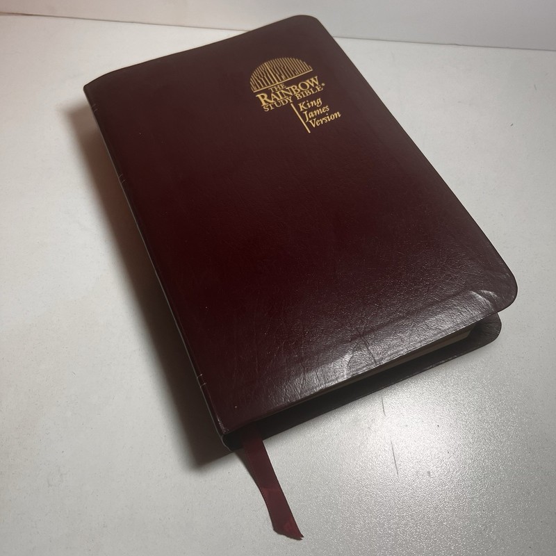 The Rainbow Study Bible, Bold Letter Edition – King James Version 1992 Burgundy