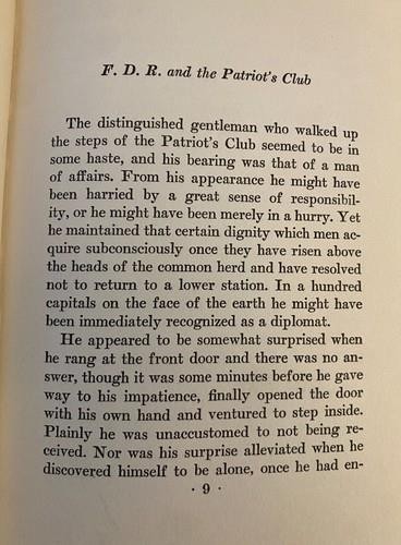 F. D. R. AND THE PATRIOT'S CLUB by John De Meyer 1940 Halter T-106 gallery