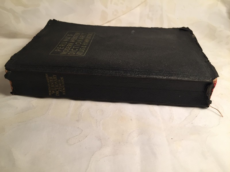 Vintage Peruna's Modern Webster Dictionary Atlas & Hymn Book, Copyright 1940 gallery
