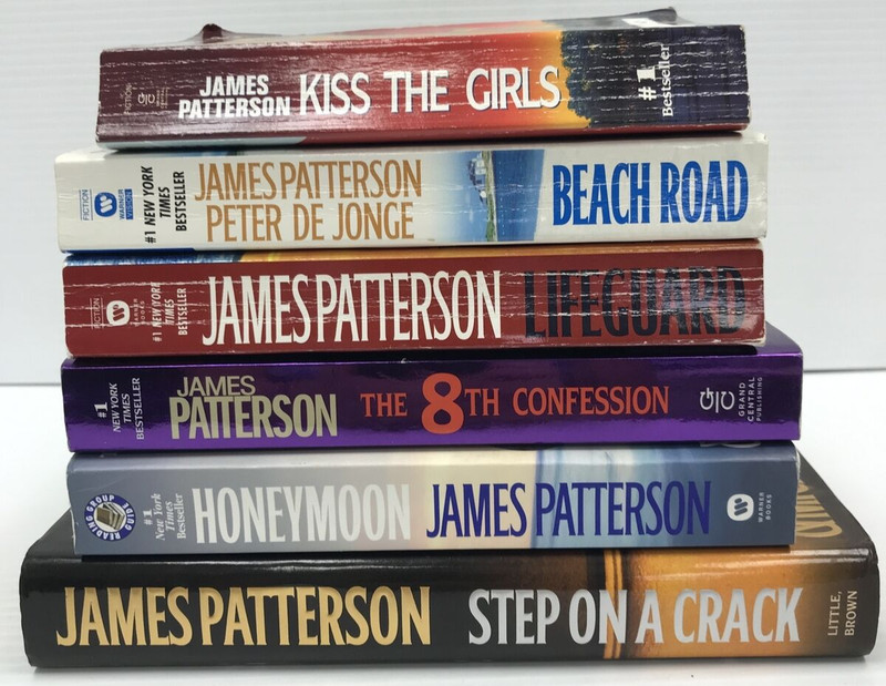 James Patterson Lot of 6 ~5 PB, 1 HC~ Titles in photos and description