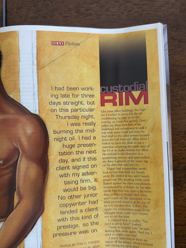 Advocate Men October 2004 Collector Item, nude males, gay fiction, Michael Crowe gallery