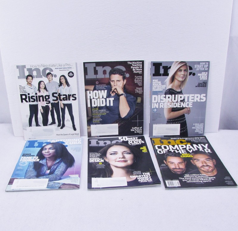 Inc. Magazines 2017 Lot of 6