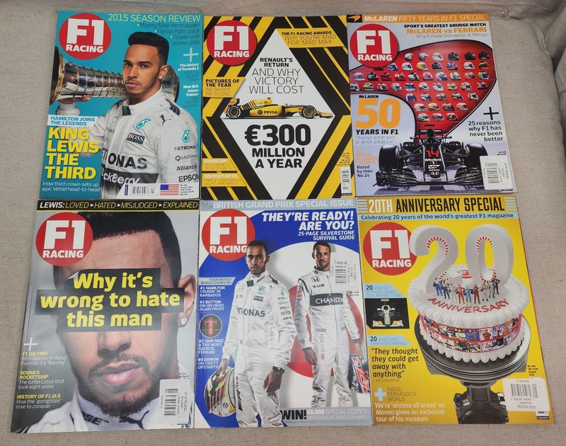 Lot Of 6 F1 Racing Magazines 2016 Issues Formula 1 Grand Prix Back Issues