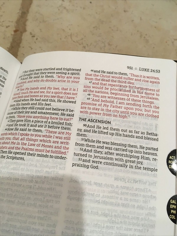1995 NASB Bible | Black Bonded Leather | Thumb-Indexed NASB Bible gallery