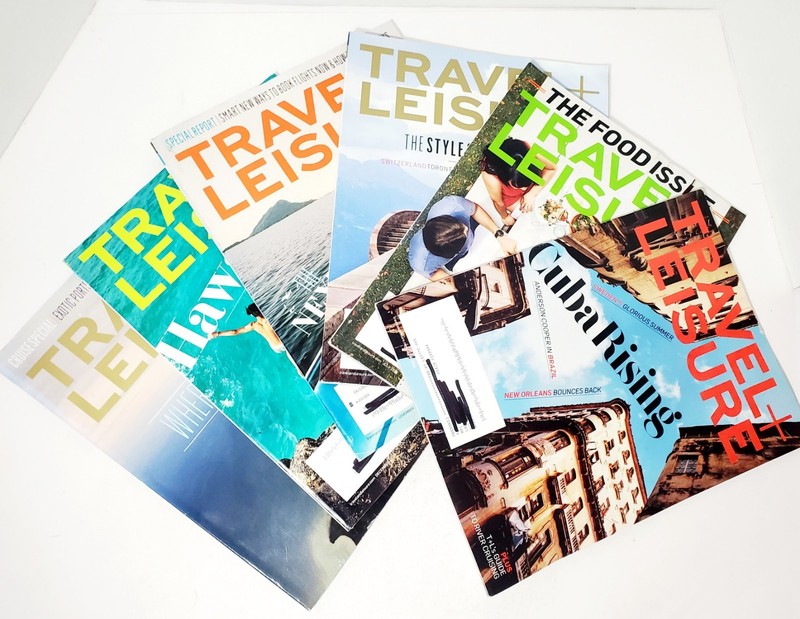 Lot Of 6 Travel + Leisure Magazines 2015 2016 Cuba Hawaii & Food Issue