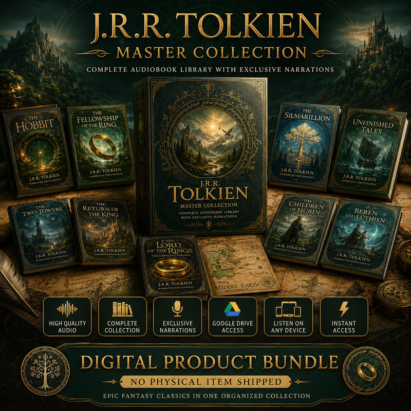 J.R.R. Tolkien Master Collection – Audiobook Collection – Fast Delivery