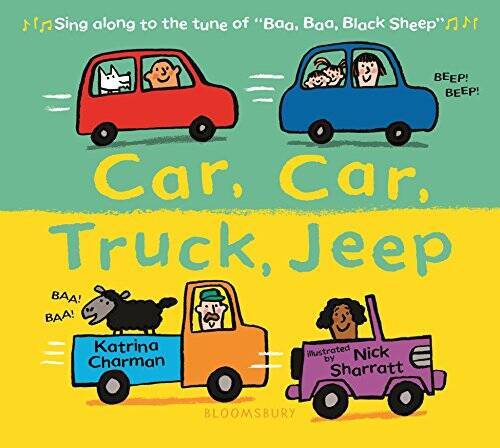 Car, Car, Truck, Jeep – Board book By Charman, Katrina – VERY GOOD