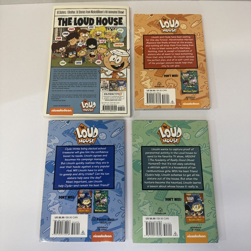 Lot of 4 Nickelodeon's The Loud House Books, 3 in 1 Graphic Novels & 3 Other gallery