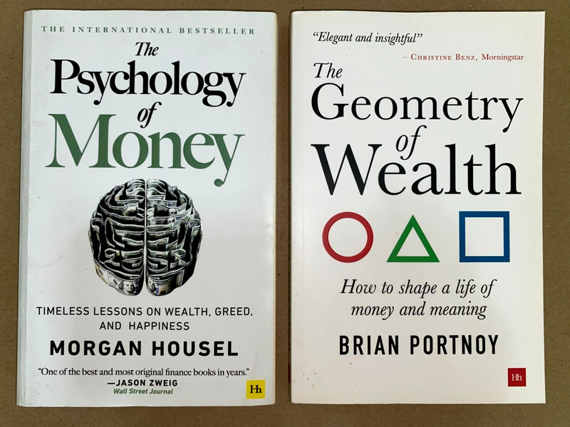2 Books Bundle: The Psychology of Money (Morgan Housel) + The Geometry of Wealth