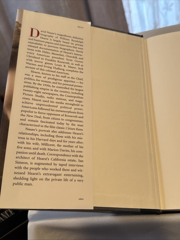 Chief | The Life of William Randolph Hearst | by David Nasaw | First Edition gallery