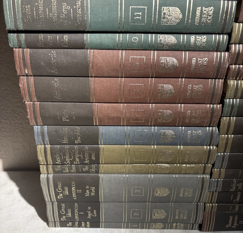 Britannica Great Books Of The Western World 1-54 Complete Set Copyright 1952 gallery