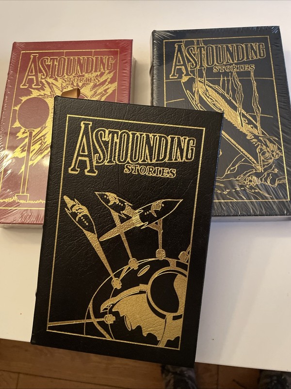 Easton Press ASTOUNDING STORIES 60th Anniversary Collection in 3 vol Sci Fi