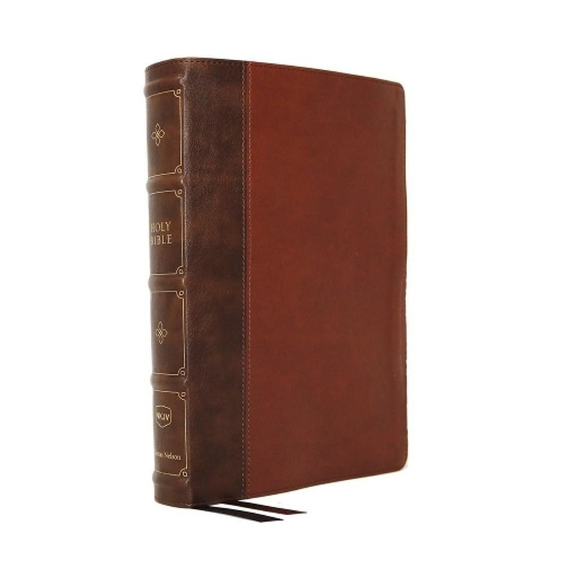 NKJV, Compact Bible, Maclaren Series, Leathersoft, Brown, Comfort Print: Holy Bi
