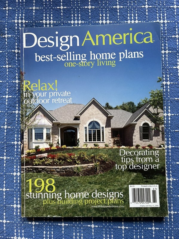 Design America Best-selling Home Plans 1 Story Living May 2006