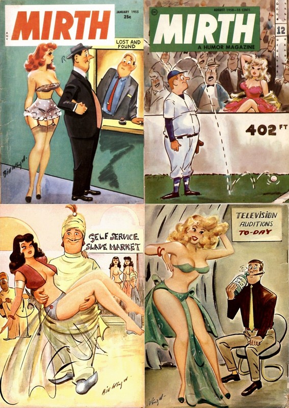 10 Old Issues of Mirth Humor Laughter Naughty Sexy Funny Satire Magazine on DVD gallery