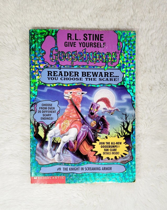 Vintage 1996 Goosebumps #9 The Knight In Screaming Armor 1st Edition PB Book