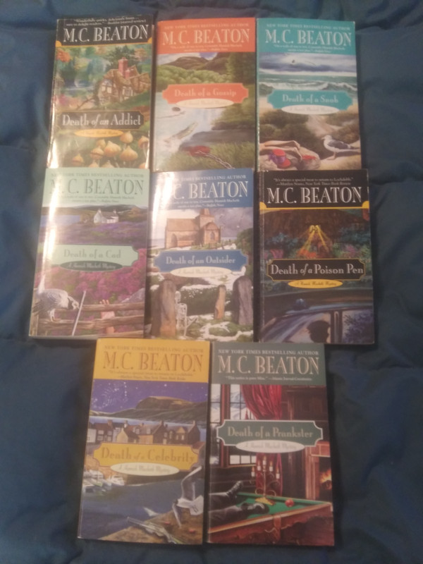 Lot of 8 M.C. Beaton Hamish Macbeth Mysteries Pbs Cad, Gossip, Addict, Celebrity gallery