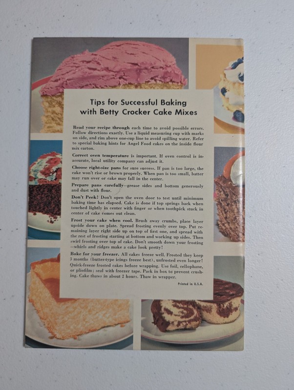 How To Have The Most Fun With Cake Mixes by Betty Crocker / 1960s Booklet gallery