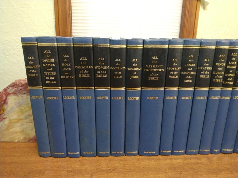Herbert Lockyer All Series 17 Vol Set Zondervan Blue Cloth Bible Study Reference gallery