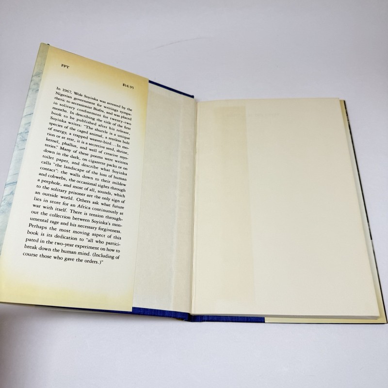 A SHUTTLE IN THE CRYPT By Wole Soyinka Hardcover First US Edition 2nd Printing gallery