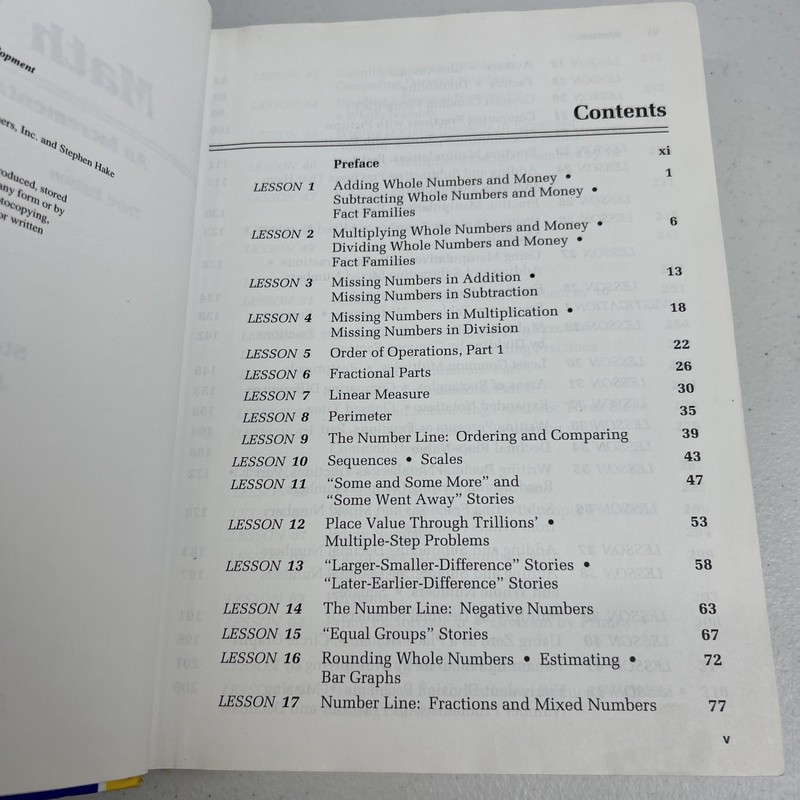 Math 76 :An Incremental Development by Stephen Hake and John Saxon Third Edition gallery