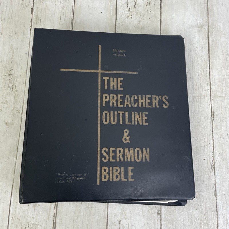 Preacher’s Outline & Sermon Bible KJV 3-Ring Binder – Matthew Volume 2