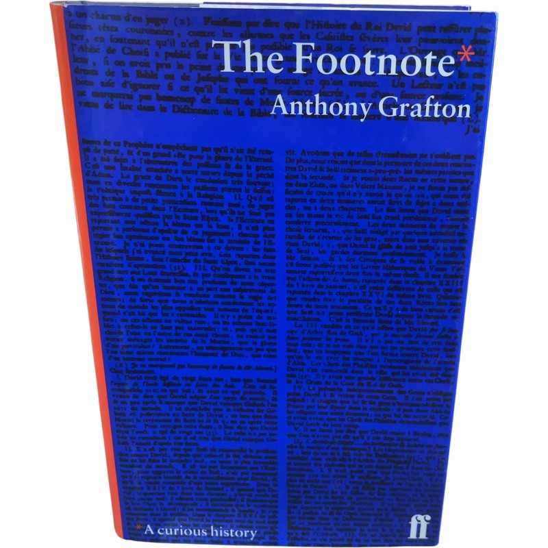 The Footnote Anthony Grafton Hardcover 1997 History Textbook