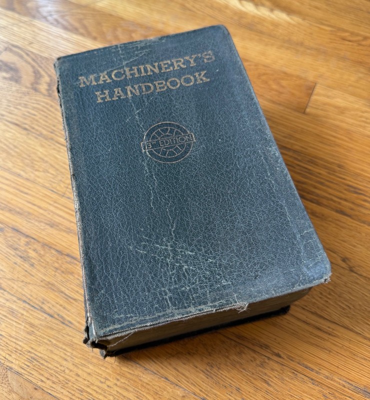 1946 MACHINERY’S HANDBOOK, 13TH EDITION, METAL WORKING MACHINISTS BOOK GUIDE